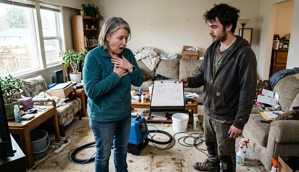 Langley BC homeowner shocked by hidden charges from cheap carpet cleaner langley bc