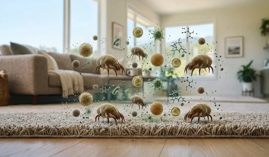 Professional cleaning improving indoor air quality in Langley BC family home