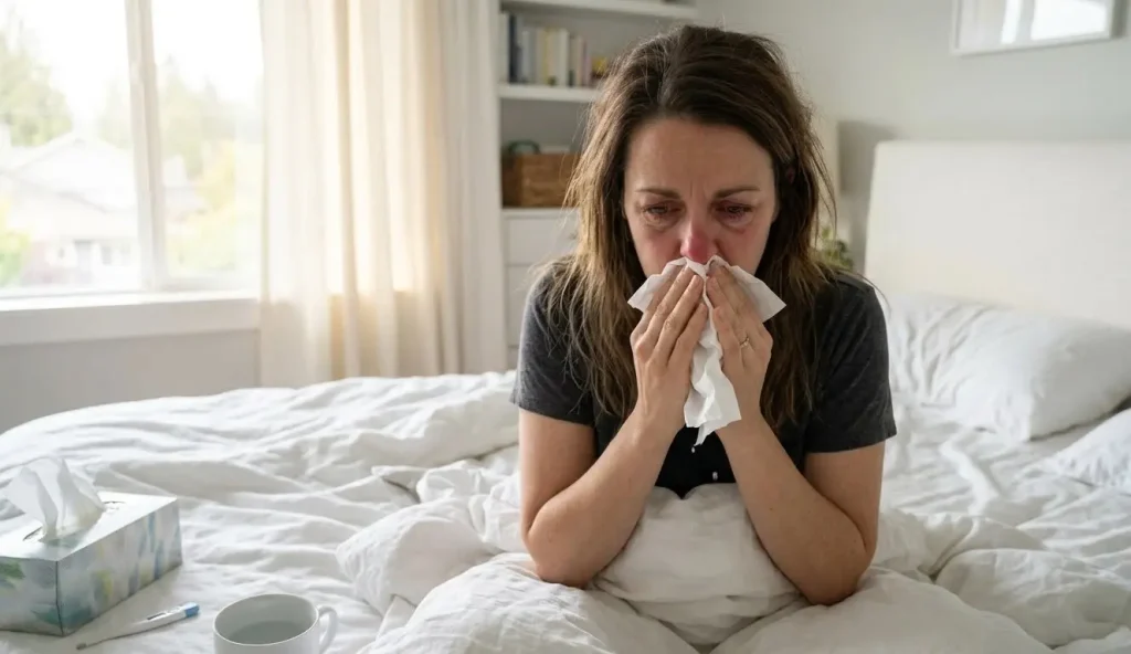 Langley BC homeowner waking up with allergy symptoms showing warning signs mattress needs professional cleaning